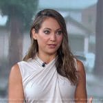 Giner’s twist neck sleeveless top on Good Morning America