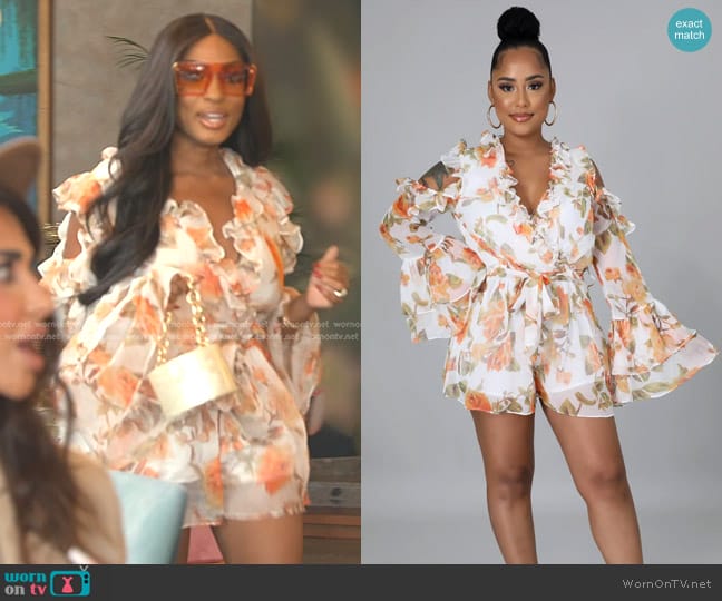 Giti Kaisley Romper worn by Lesa Milan (Lesa Milan) on The Real Housewives of Dubai