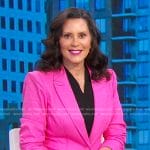 Gretchen Whitmer’s pink blazer on Good Morning America