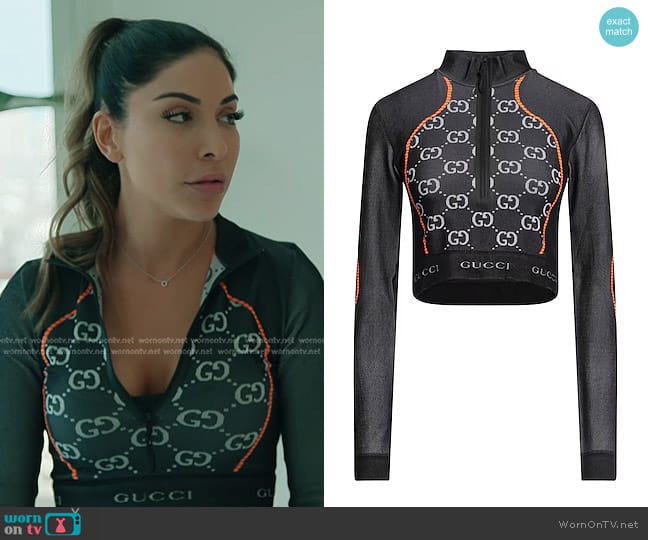 Gucci Sports GG Top in Black worn by Taleen Marie (Taleen Marie) on The Real Housewives of Dubai