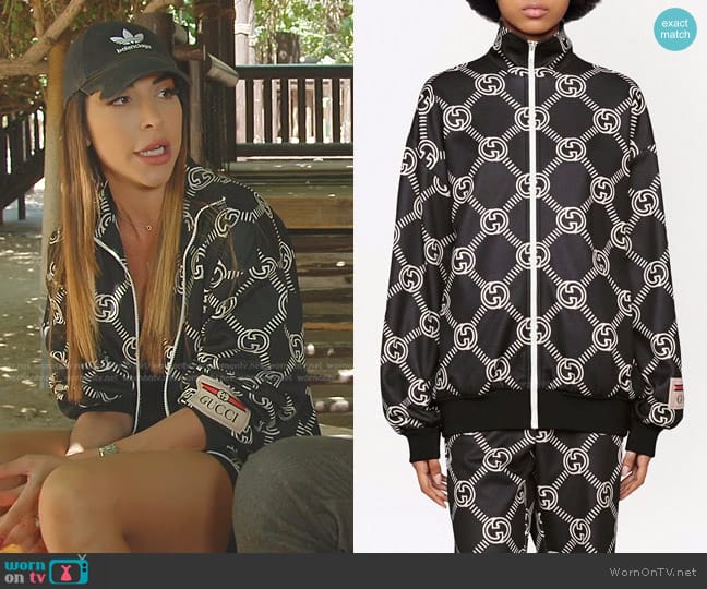 Gucci GG-logo Zip-up Jacket worn by Taleen Marie (Taleen Marie) on The Real Housewives of Dubai