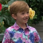 Harrison’s floral shirt on The Young and the Restless