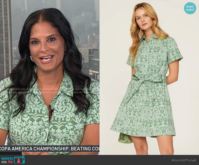 Hill House Home The Laura Dress worn by Darlene Rodriguez on Today