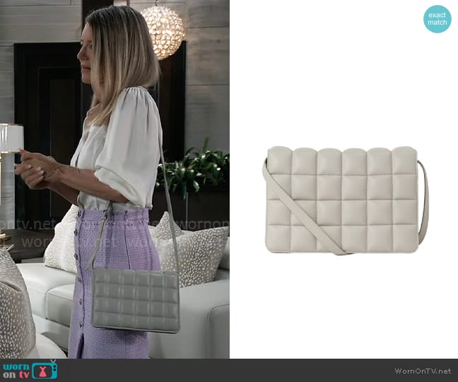 H&M Quilted Crossbody Bag worn by Nina Reeves (Cynthia Watros) on General Hospital