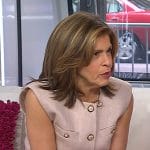 Hoda’s beige buttoned vest on Today