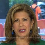 Hoda’s blue drop earrings on Today