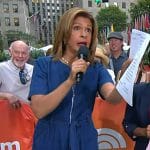 Hoda’s denim tie waist jumpsuit on Today