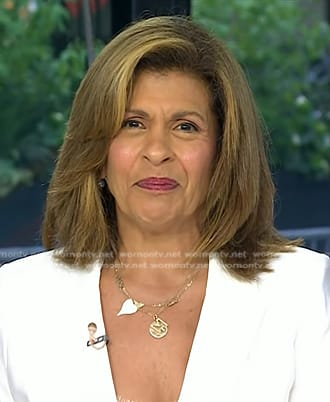 Hoda’s diamond drop earrings on Today