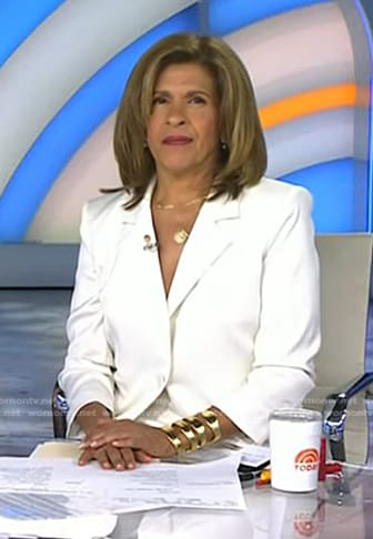 Hoda’s gold cutout bracelet on Today