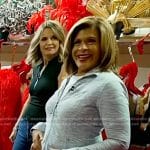 Hoda’s light grey zip jacket on Today