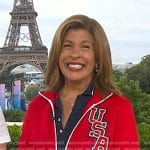 Hoda’s red Team USA track jacket on Today