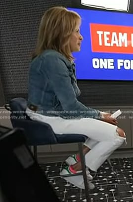 Hoda's white sneakers on Today