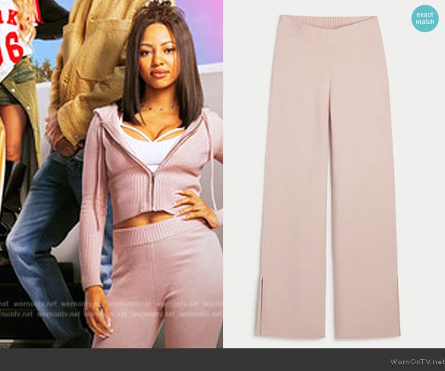 Hollister Gilly Hicks Sweater Pants worn by Thea (Camille Hyde) on All American Homecoming