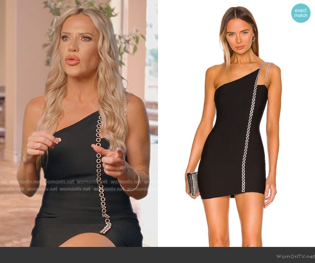 H:ours Alisha One Shoulder Dress worn by Jennifer Pedranti on The Real Housewives of Orange County