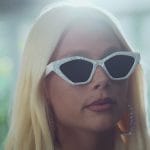 Isadora’s white catseye sunglasses on Elite