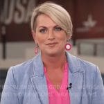 Jamie Yuccas’ denim blazer on CBS Mornings