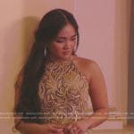 Jenn’s gold beaded embellished gown on The Bachelorette