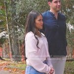 Jenn Tran’s pink cropped sweater on The Bachelorette