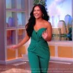 Jenn Tran’s green strapless jumpsuit on The View