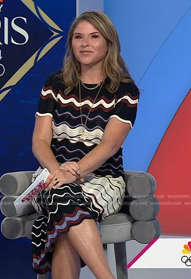 Jenna's chevron knit dress on Today