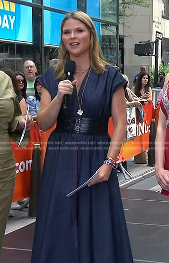 Jenna’s belted denim midi dress on Today