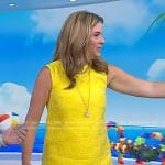 Jenna’s yellow embroidered shift dress on Today