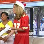 Jenna’s red football jersey dress on Today