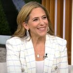 Jessica Berman’s checked blazer on CBS Mornings