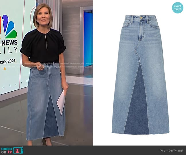 Joe's Jeans Maxine Skirt worn by Kate Snow on NBC News Daily