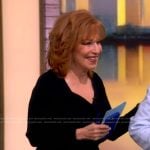 Joy’s black twist front sweater on The View