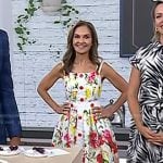 Joy Bauer’s white floral midi dress on Today
