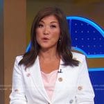 Juju’s white embellished blazer on Good Morning America