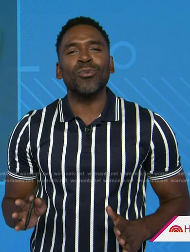 WornOnTV: Justin’s stripe polo on Today | Justin Sylvester | Clothes ...