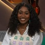 Ka’liya Smith’s floral tank on The Kelly Clarkson Show