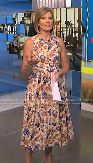 Kate's beige floral midi dress on NBC News Daily