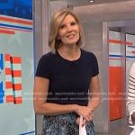 Kate’s blue floral lace inset skirt on NBC News Daily