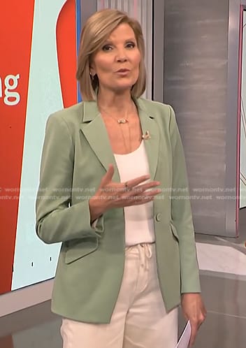 Kate's mint green blazer on NBC News Daily