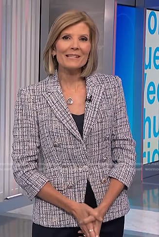 Kate's white tweed blazer on NBC News Daily