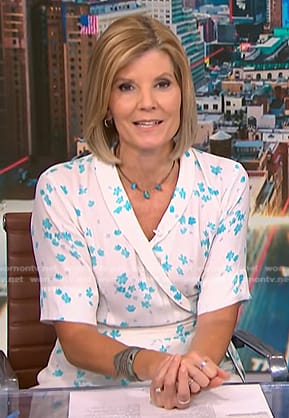 Kate's white floral wrap dress on NBC News Daily