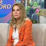 Kathie Lee Gifford orange double breasted blazer on Today