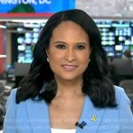 Kristen’s blue double breasted blazer on Today