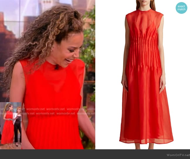 Khaite The Wes Dress worn by Sunny Hostin on The View