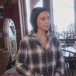 Kim’s plaid pajamas on The Kardashians