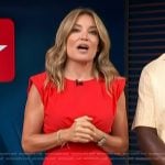 Kit’s red ruched dress on Access Hollywood