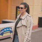 Kourtney’s trench coat on The Kardashians