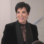 Kris’s black velvet blazer on The Kardashians