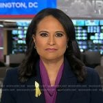 Kristen’s navy double breasted blazer on Today