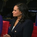 Kristen’s navy double breasted blazer on Today