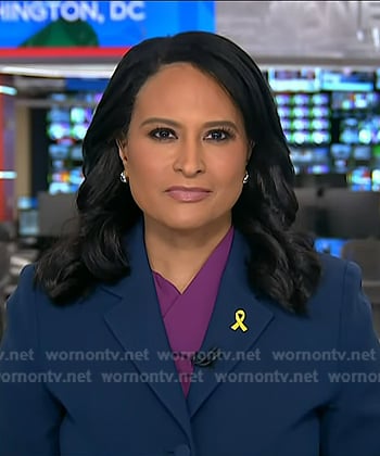 Kristen's navy blazer on Today