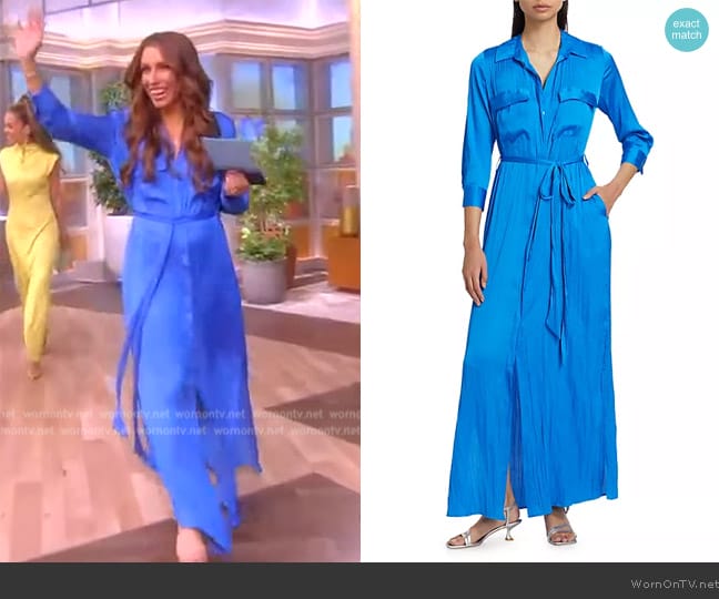 L'Agence Cameron Maxi Shirtdress worn by Alyssa Farah Griffin on The View